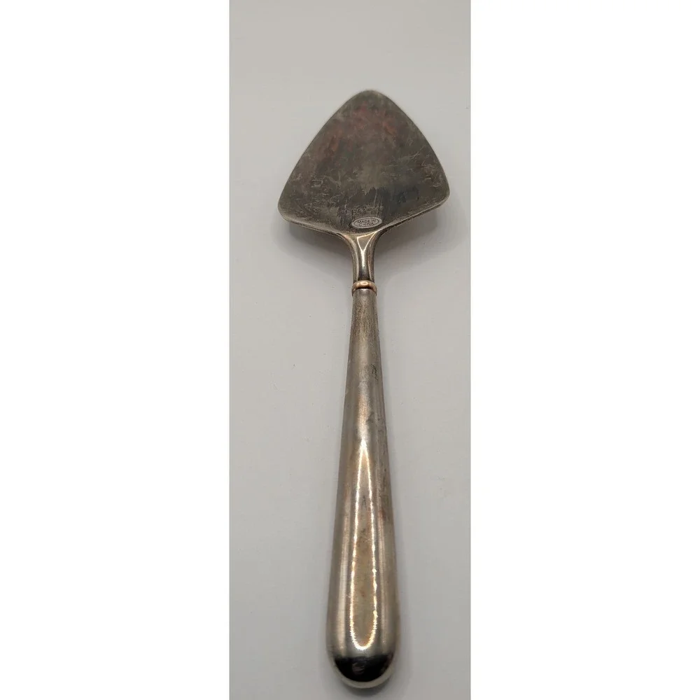 Lenox Cake Server Silver Copper Heart Scroll Wrap Pie Dessert Server Tarnish